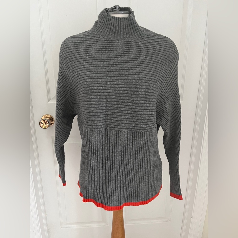 Love & Legend Gray and orange Women's Sweater plus size